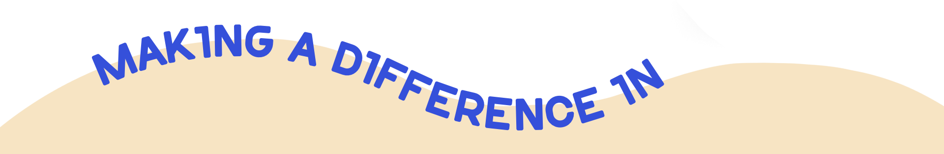 make a difference in